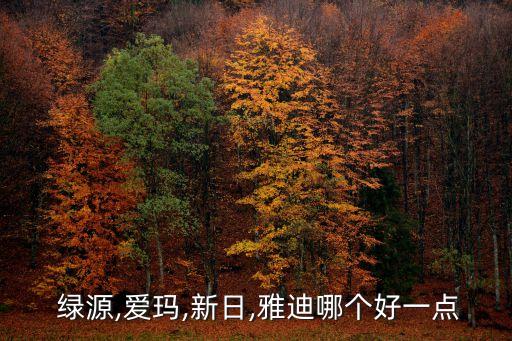  綠源,愛瑪,新日,雅迪哪個好一點(diǎn)