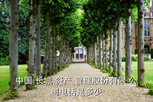 中國(guó) 長(zhǎng)城 資產(chǎn) 管理股份有限 公司電話是多少