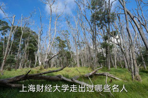 上海財經大學走出過哪些名人