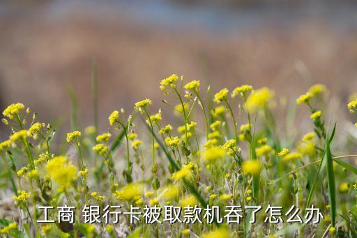  工商 銀行卡被取款機吞了怎么辦