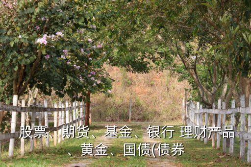  股票、期貨、基金、銀行 理財產(chǎn)品、黃金、國債(債券