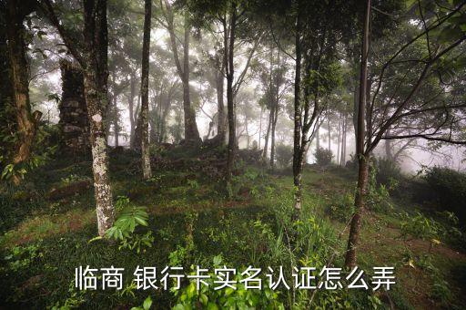  臨商 銀行卡實名認(rèn)證怎么弄