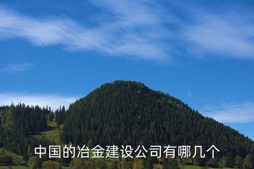 中國的冶金建設(shè)公司有哪幾個(gè)