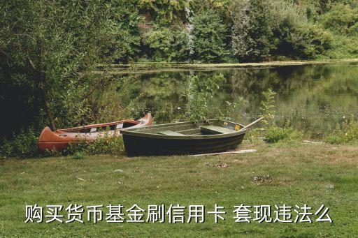 購買貨幣基金刷信用卡 套現違法么