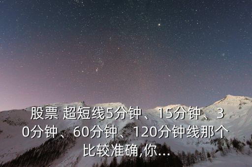  股票 超短線5分鐘、15分鐘、30分鐘、60分鐘、120分鐘線那個比較準(zhǔn)確,你...
