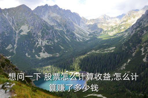 想問一下 股票怎么計算收益,怎么計算賺了多少錢