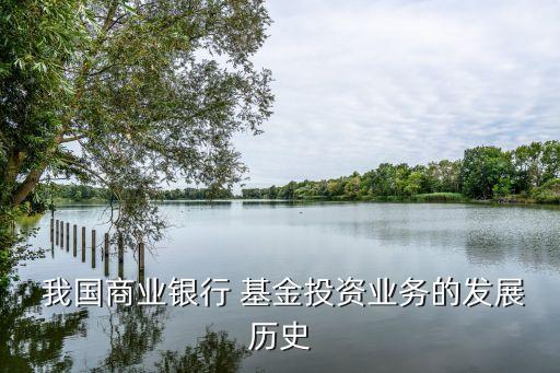 我國商業(yè)銀行 基金投資業(yè)務的發(fā)展歷史