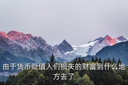 由于貨幣貶值人們損失的財(cái)富到什么地方去了