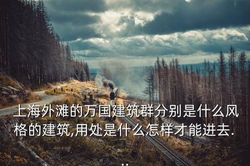  上海外灘的萬國建筑群分別是什么風格的建筑,用處是什么怎樣才能進去...
