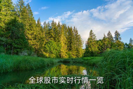 全球股市實(shí)時行情一覽