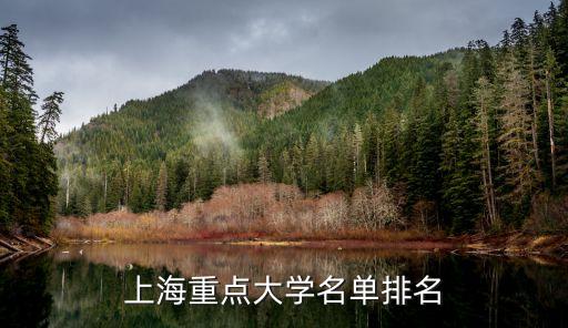 上海重點大學(xué)名單排名