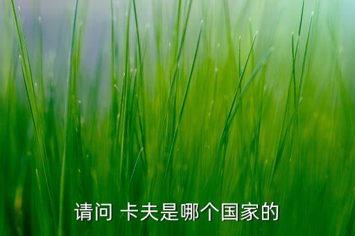 請問 卡夫是哪個(gè)國家的
