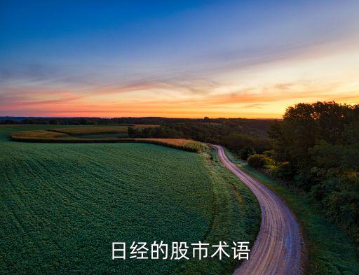 日經(jīng)的股市術語