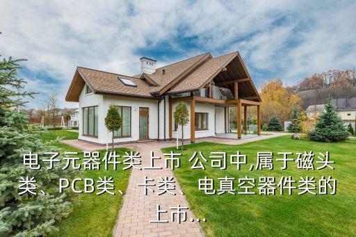 電子元器件類上市 公司中,屬于磁頭類、PCB類、卡類、電真空器件類的上市...