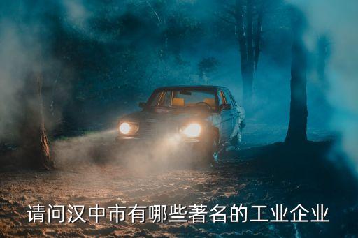 請(qǐng)問(wèn)漢中市有哪些著名的工業(yè)企業(yè)