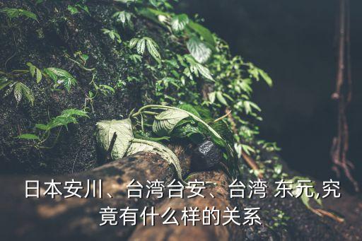 日本安川、臺(tái)灣臺(tái)安、臺(tái)灣 東元,究竟有什么樣的關(guān)系