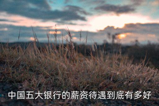中國五大銀行的薪資待遇到底有多好