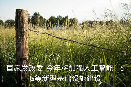 國家發(fā)改委:今年將加強(qiáng)人工智能、5G等新型基礎(chǔ)設(shè)施建設(shè)