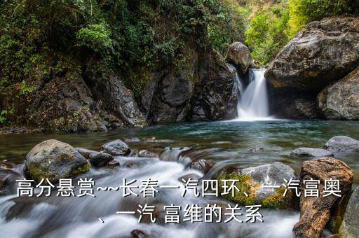 高分懸賞~~長春一汽四環(huán)、一汽富奧、一汽 富維的關(guān)系