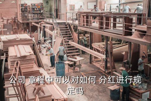 公司 章程中可以對如何 分紅進(jìn)行規(guī)定嗎