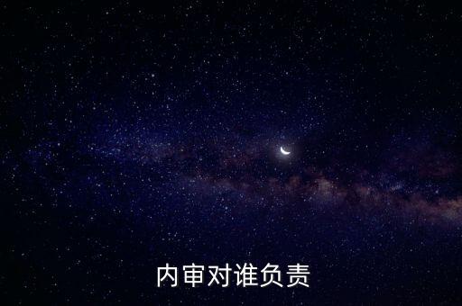  內(nèi)審對(duì)誰負(fù)責(zé)
