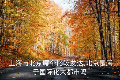  上海與北京哪個比較發(fā)達(dá),北京是屬于國際化大都市嗎