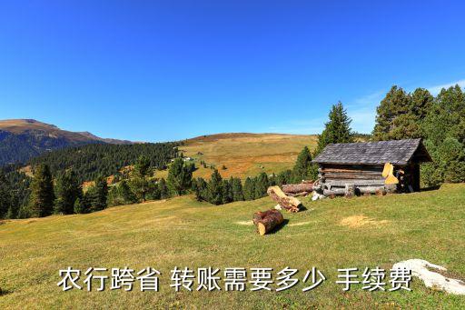  農行跨省 轉賬需要多少 手續(xù)費