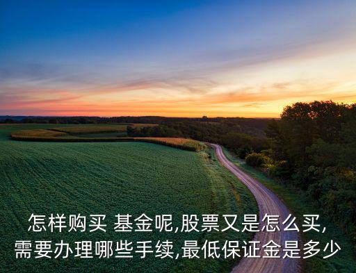 怎樣購(gòu)買 基金呢,股票又是怎么買,需要辦理哪些手續(xù),最低保證金是多少