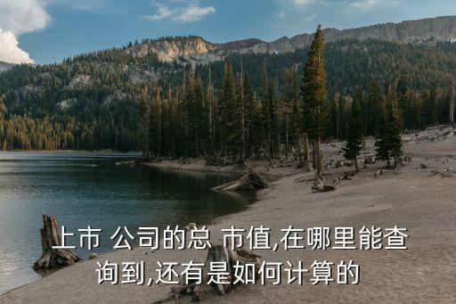  上市 公司的總 市值,在哪里能查詢到,還有是如何計算的