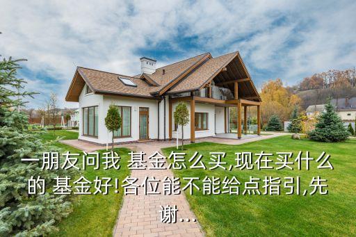 一朋友問(wèn)我 基金怎么買(mǎi),現(xiàn)在買(mǎi)什么的 基金好!各位能不能給點(diǎn)指引,先謝...