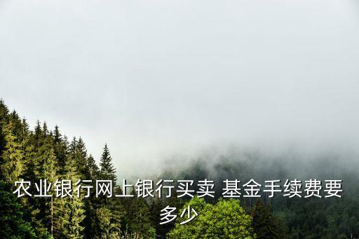 農行電子支付卡買基金