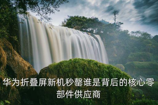 華為折疊屏新機(jī)秒罄誰(shuí)是背后的核心零部件供應(yīng)商