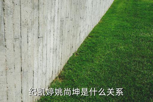 紀凱婷姚尚坤是什么關系