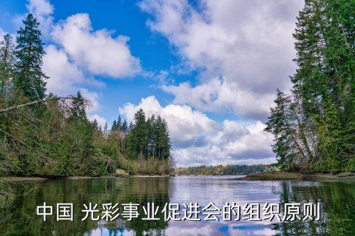 中國 光彩事業(yè)促進(jìn)會的組織原則