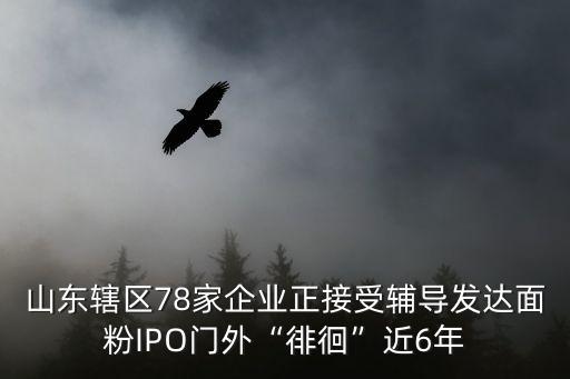 山東轄區(qū)78家企業(yè)正接受輔導(dǎo)發(fā)達(dá)面粉IPO門(mén)外“徘徊”近6年