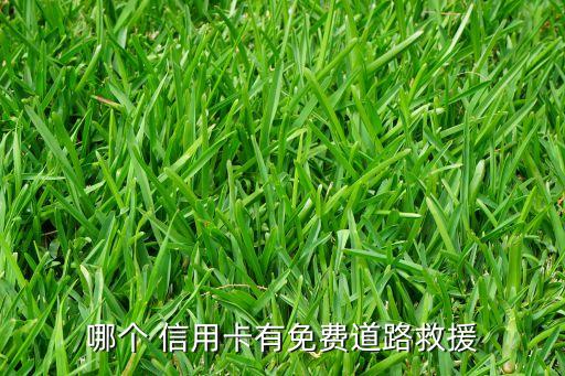 哪個 信用卡有免費(fèi)道路救援