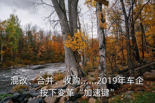 混改、合并、收購……2019年車企按下變革“加速鍵”