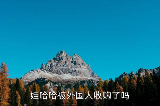 娃哈哈被外國(guó)人收購(gòu)了嗎