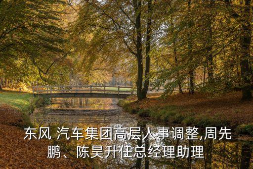  東風 汽車集團高層人事調(diào)整,周先鵬、陳昊升任總經(jīng)理助理