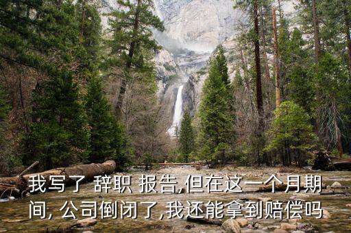 我寫(xiě)了 辭職 報(bào)告,但在這一個(gè)月期間, 公司倒閉了,我還能拿到賠償嗎