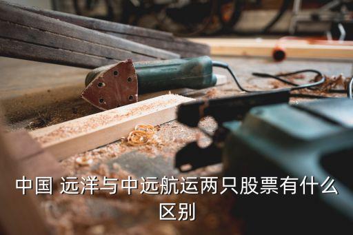 中國 遠洋與中遠航運兩只股票有什么區(qū)別