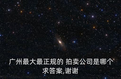  廣州最大最正規(guī)的 拍賣(mài)公司是哪個(gè)求答案,謝謝