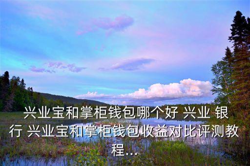  興業(yè)寶和掌柜錢包哪個(gè)好 興業(yè) 銀行 興業(yè)寶和掌柜錢包收益對比評測教程...