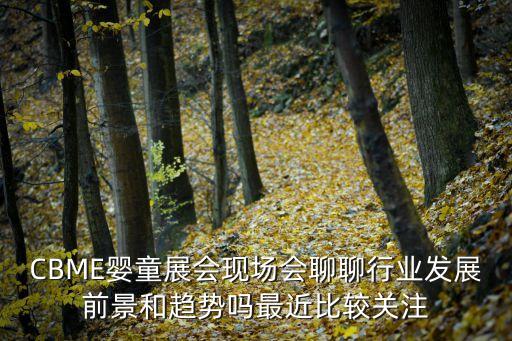 CBME嬰童展會(huì)現(xiàn)場會(huì)聊聊行業(yè)發(fā)展前景和趨勢嗎最近比較關(guān)注