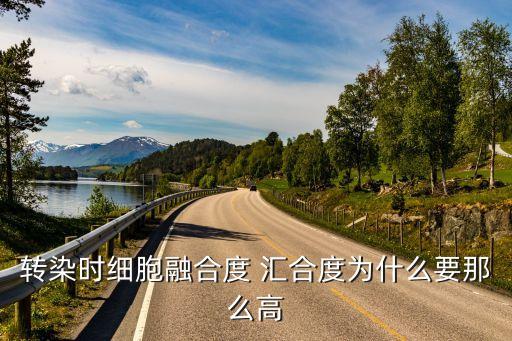 轉(zhuǎn)染時細(xì)胞融合度 匯合度為什么要那么高