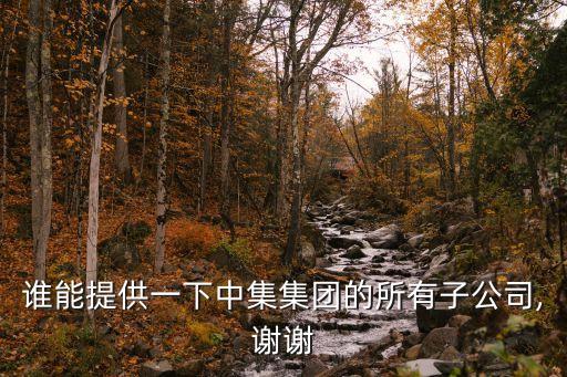 誰(shuí)能提供一下中集集團(tuán)的所有子公司,謝謝