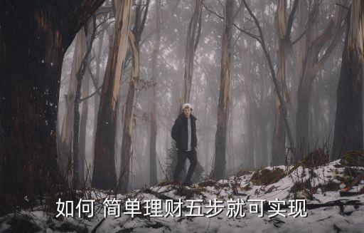 如何 簡(jiǎn)單理財(cái)五步就可實(shí)現(xiàn)