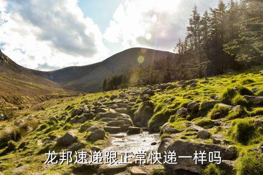  龍邦速遞跟正?？爝f一樣嗎