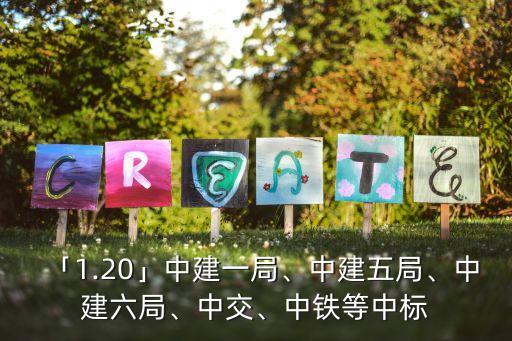 「1.20」中建一局、中建五局、中建六局、中交、中鐵等中標(biāo)